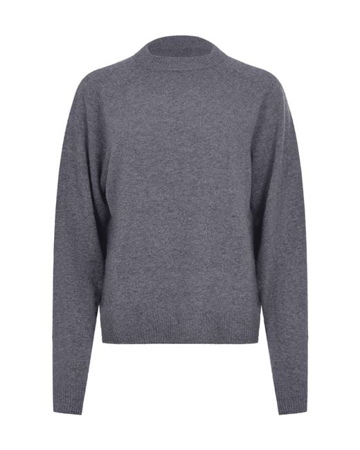 Alysi Gray Long Sleeve Crewneck Jumper