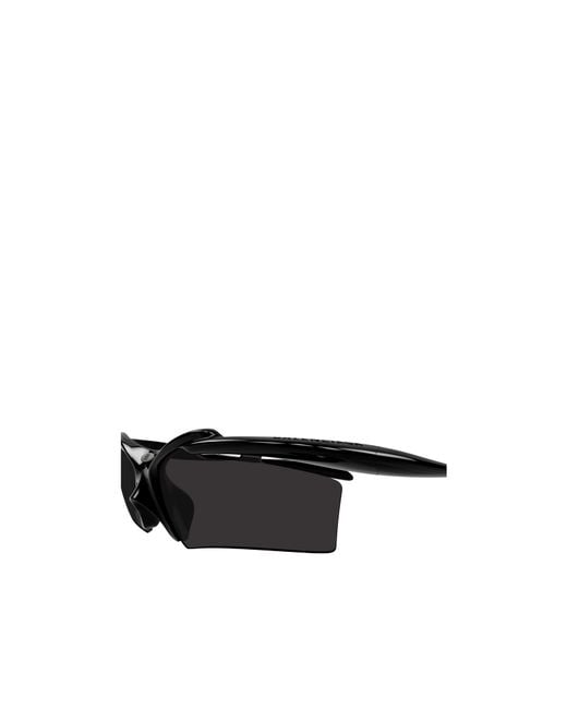 Balenciaga White Eyewear Rectangular Frame Sunglasses