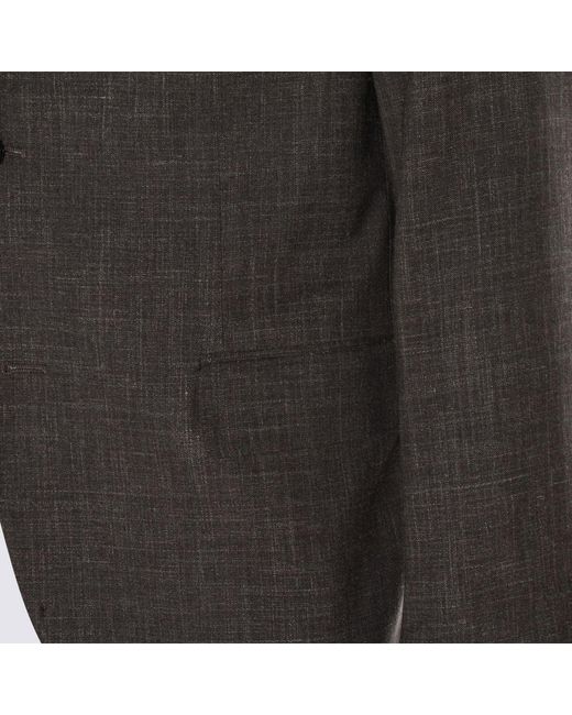 Lardini Black Slim Fit Suit for men