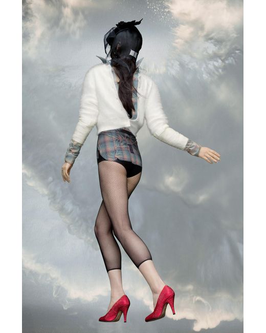 Maison Margiela White Four Stitches Buttoned Cardigan