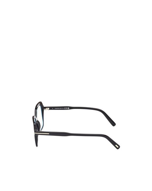 Tom Ford White Eyewear Butterfly Frame Glasses