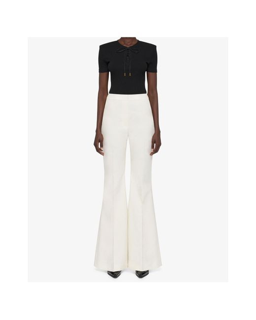 Givenchy White Flared Trousers