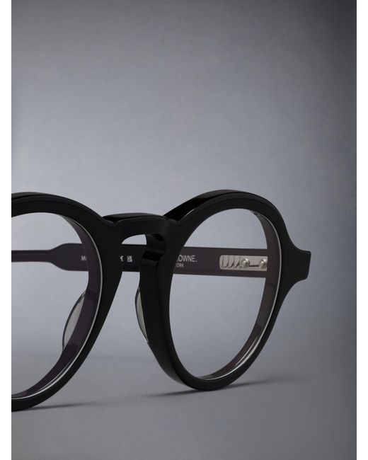 Thom Browne White Round-Frame Glasses for men