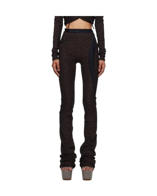 OTTOLINGER Black Glitter-Effect Trousers