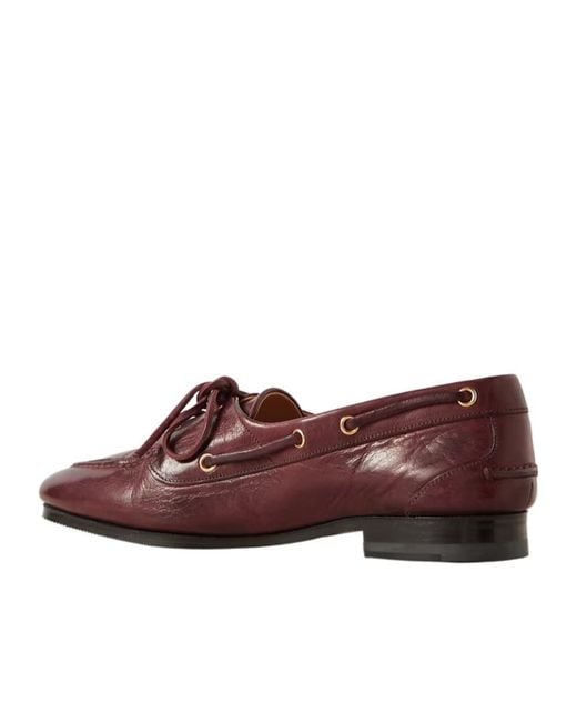 Bally Brown Pathy Lace-Up Loafers