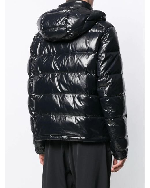 Valentino Black Padded Rockstud Coat for men