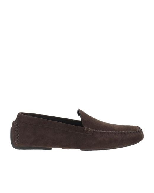 The Row Brown Suede Loafers for men