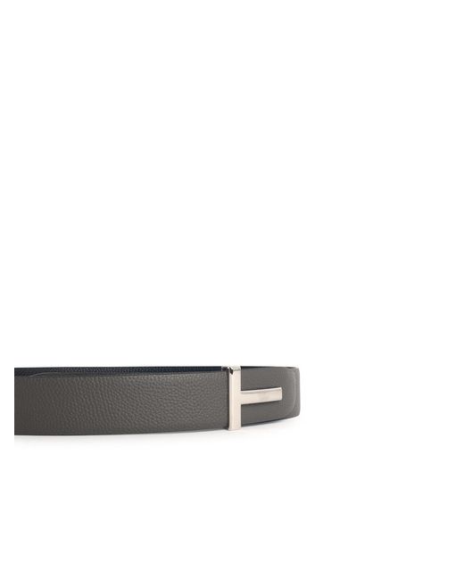 Tom Ford White T Icon Belt for men