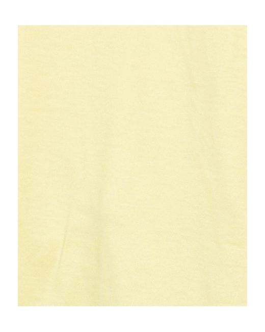 Burberry Yellow Basic Solid Color T-Shirt