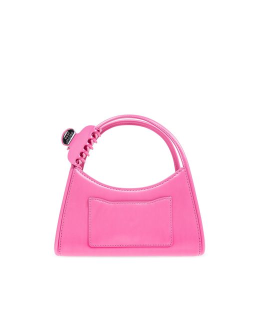 Marc Jacobs Pink The Glam Claw Clip Cross Body Bag
