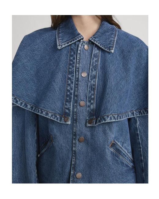 FRAME Blue Cape Denim Jacket