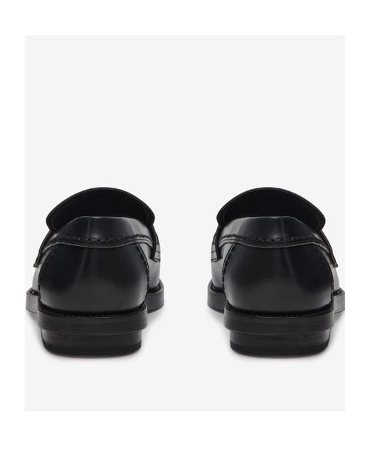 McQueen Black Seal Slip-On Loafers