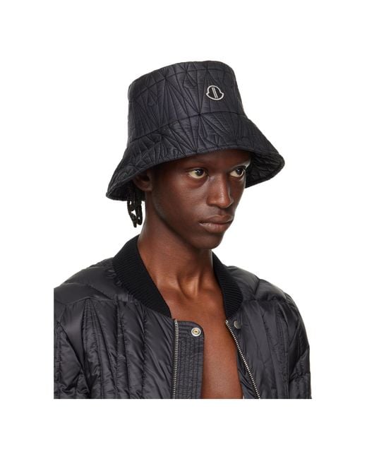 Moncler Brown Collaboration Embroidered Logo Bucket Hat for men