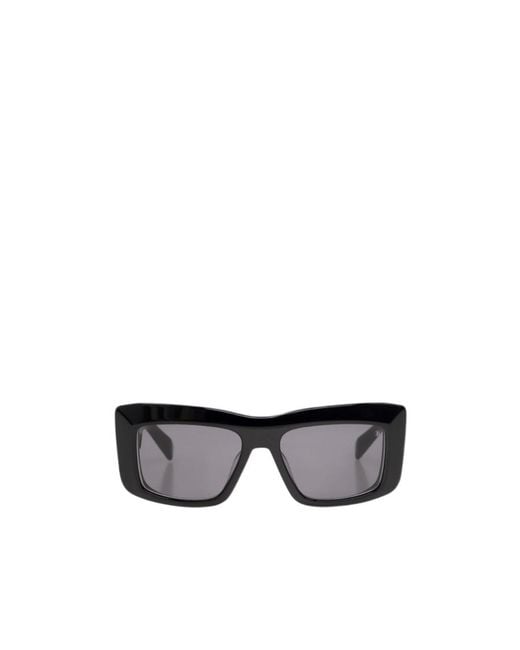 Balmain Gray Eyewear Rectangular-Frame Sunglasses for men