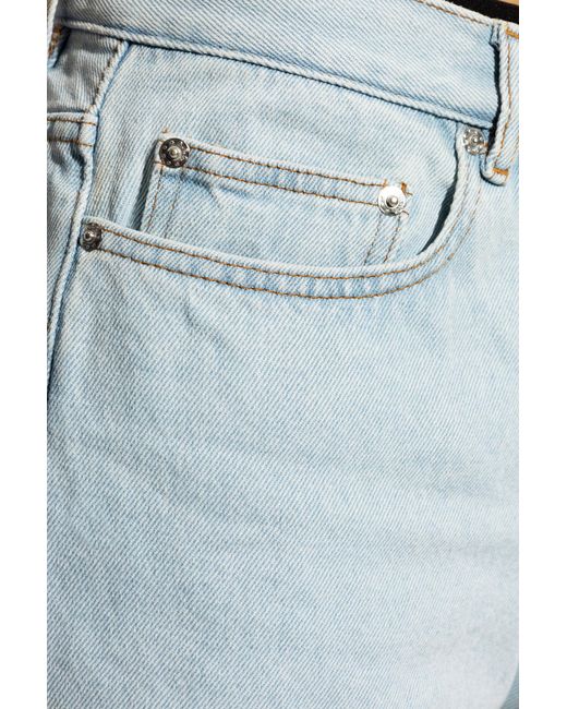 A.P.C. Blue Straight Leg Jeans for men