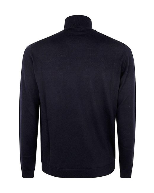 Roberto Collina Blue Turtleneck Sweater for men