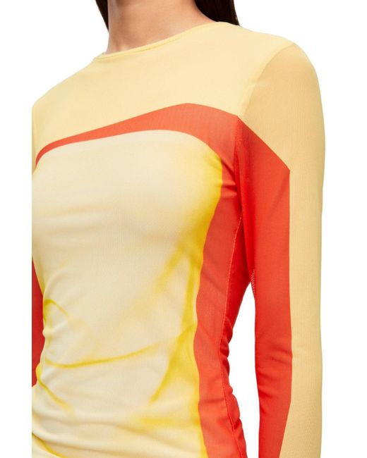 Loewe Yellow Long Sleeve Top