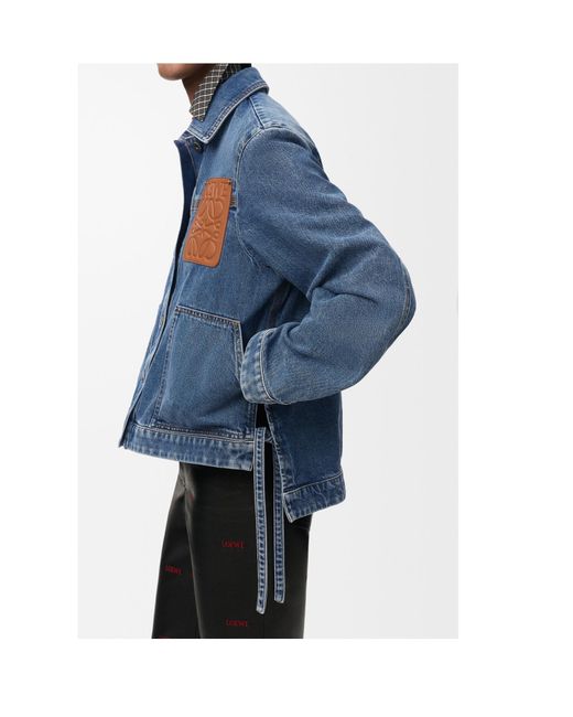 Loewe Blue Workwear Jacket