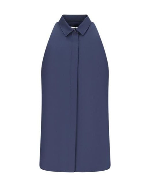 DARKPARK Blue Vanessa Sleeveless Long Shirt
