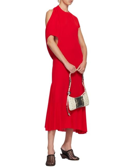 Jacquemus Metallic The Bisou Perle Zipped Shoulder Bag