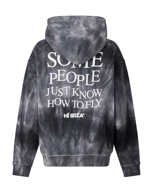 Palm Angels Gray Minimalist Dyed Hoodie for men