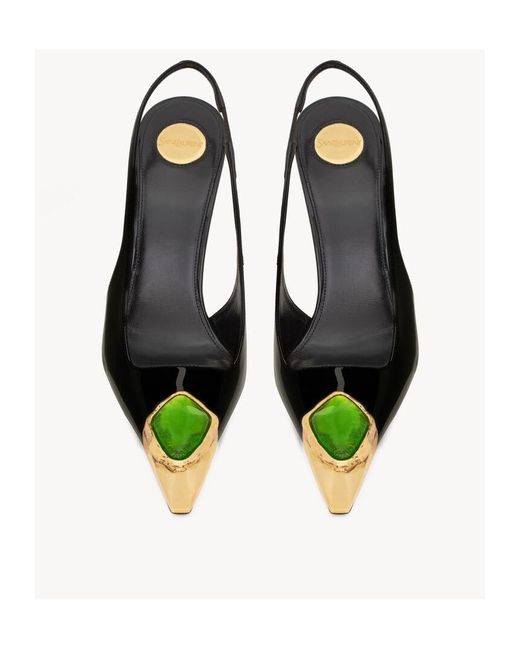 Saint Laurent Multicolor Loulou Slingback Pumps