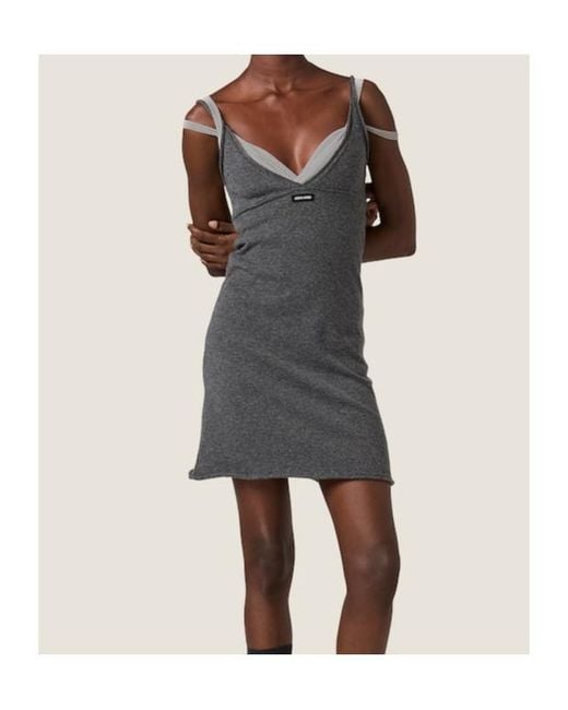 Miu Miu Black Cashmere Tank Dress