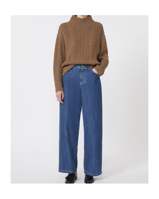 Max Mara Brown Wool-Cashmere Sweater