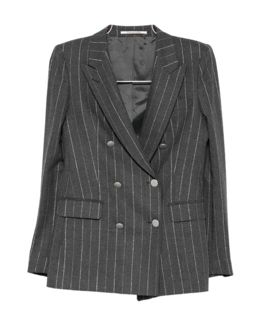 Tagliatore Gray Long-Sleeved Suit Jacket