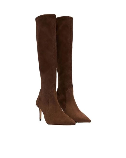 Stuart Weitzman Brown Stuart Power Boot 75
