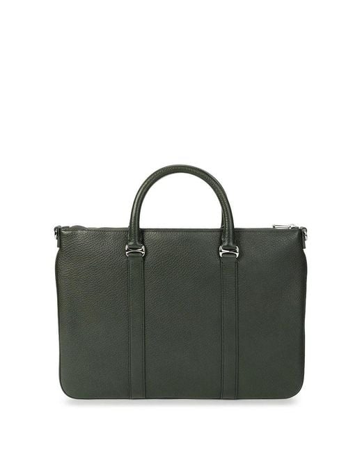 Bally Green Logo Handbag for men