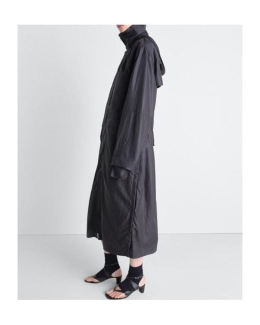 Lemaire Blue Hooded Raincoat for men