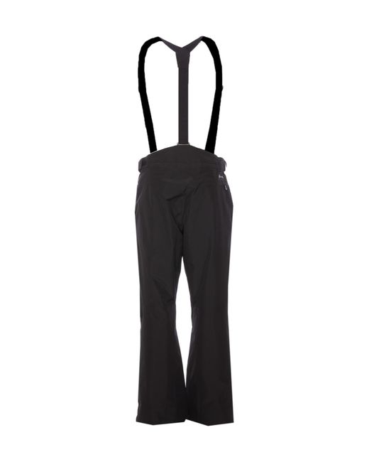Moncler Black Grenoble Logo Printed Ski Trousers for men
