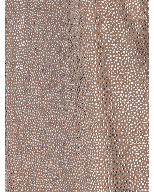GIUSEPPE DI MORABITO Natural Studded Shift Dress