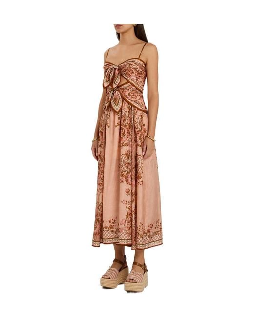 Zimmermann Pink Printed Dress