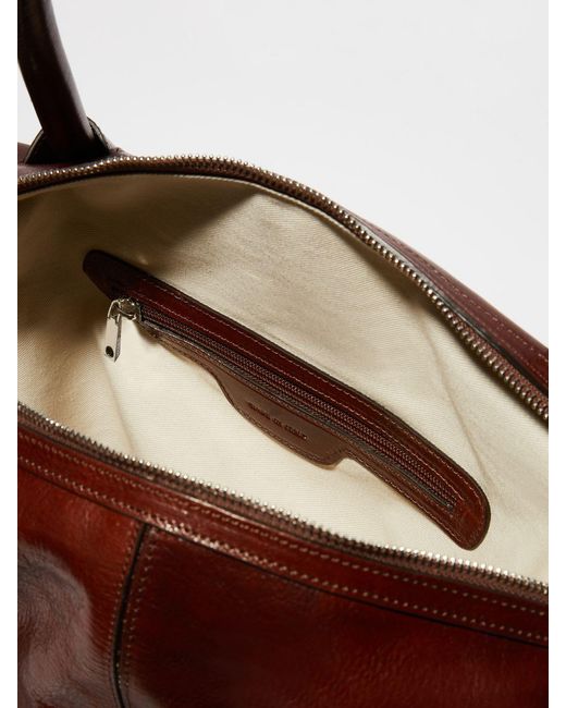 MAX&Co. Brown Glossy Leather Handbag