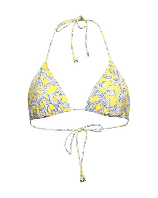 Tory Burch Metallic Triangle Floral Bikini