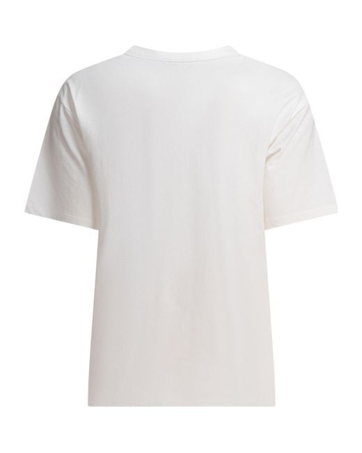 Ines De La Fressange Paris White Logo T-Shirt