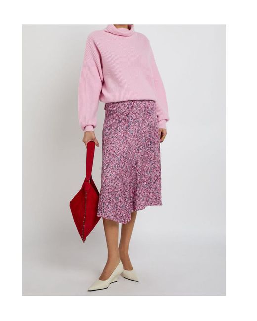 Isabel Marant Pink Brooke Ribbed Wool And Cashmere-Blend Jumper