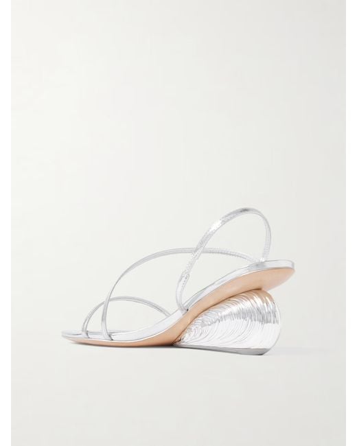 Jonathan Simkhai White 75Mm Bridget Shell-Motif Sandals