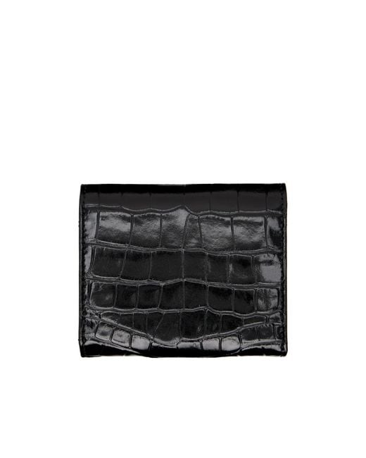 Vivienne Westwood Black Embossed Flap Wallet