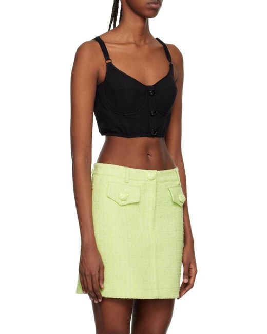 Moschino Green Button Sling Vest