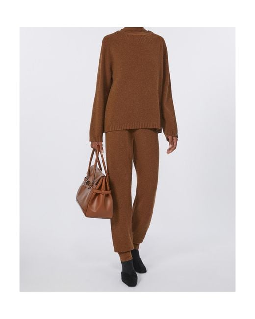 Max Mara Brown Camel Jogging Trousers