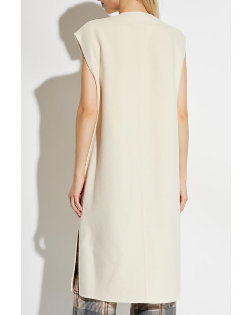 Marni White Buttoned Crewneck Sleeveless Gilet