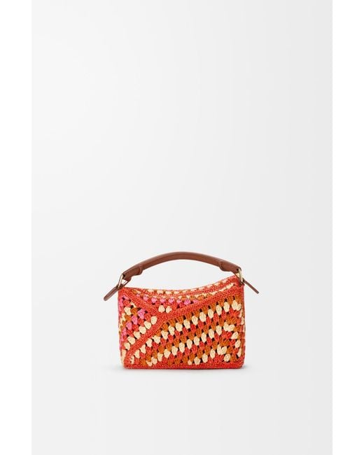 Loewe Red Mini Puzzle Edge Bag