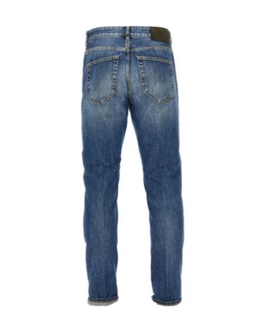 Pt Pantaloni Blue Belt-Loop Jeans for men
