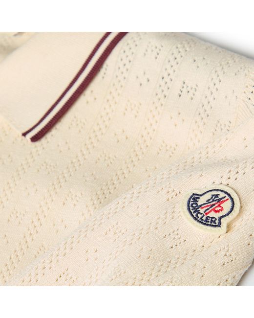 Moncler Natural Short Sleeve Polo Shirt