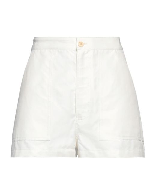 Marni White Minimalist Solid Color Shorts