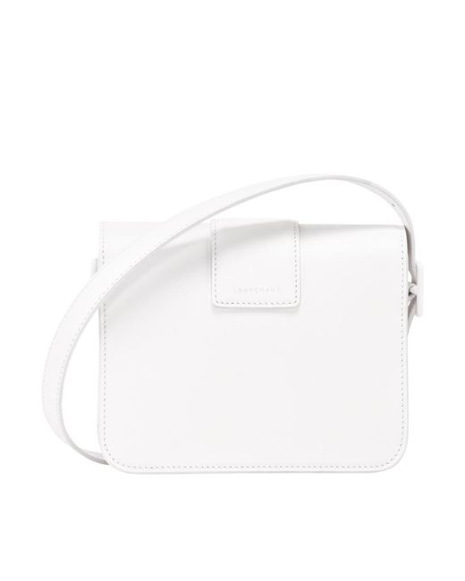 Longchamp White Box Cross Body Bag
