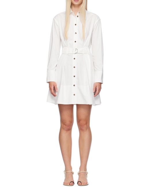 Proenza Schouler White Viola Pleated Dress